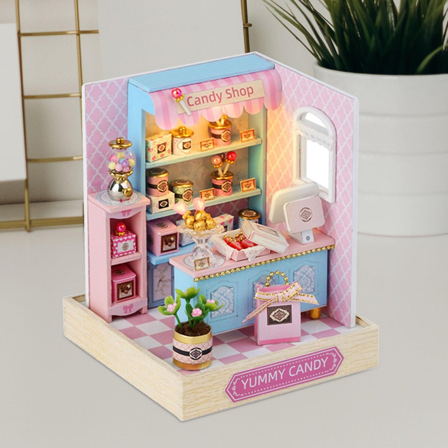 Magic Wooden Doll House Mini Kit DIY Handmade Assembly Model Building Room Bedroom Decoration 3D Puzzle Girl Toy Birthday Gifts