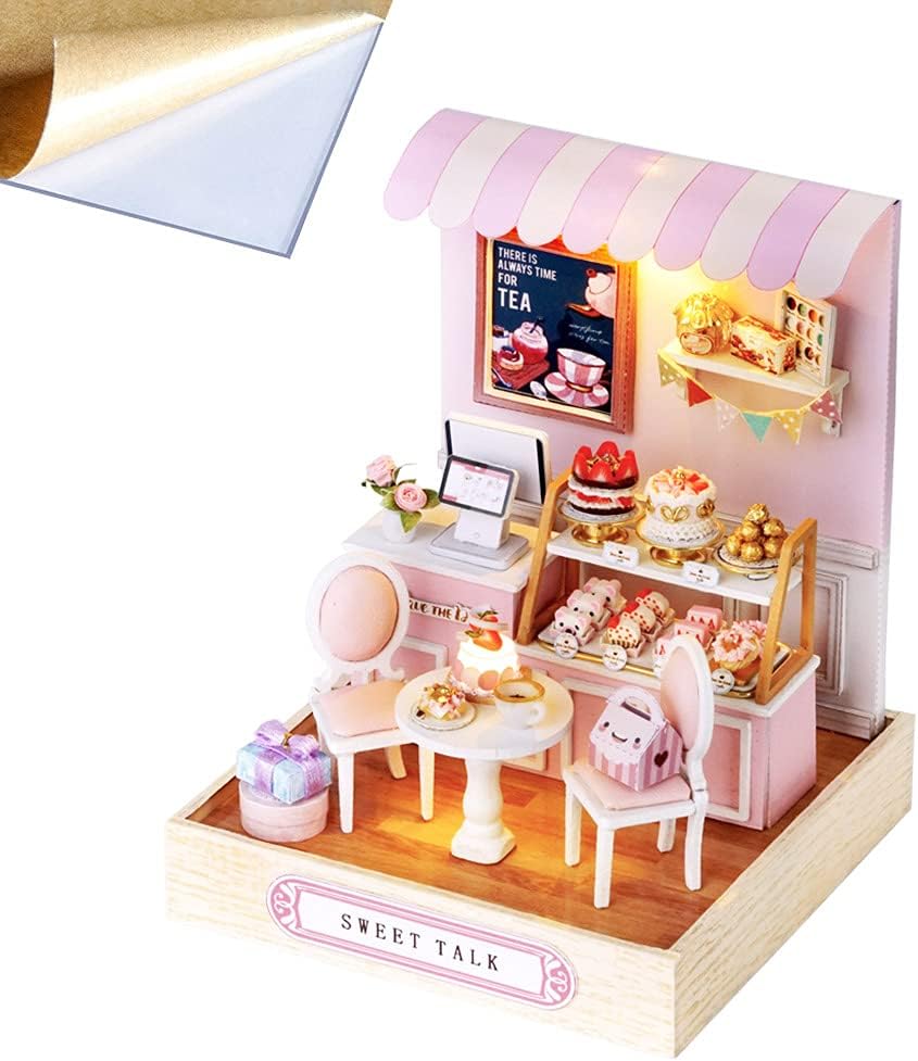 Miniature Dollhouse with Furniture for Romantic Valentine's Day Gift (Sweet Talk)