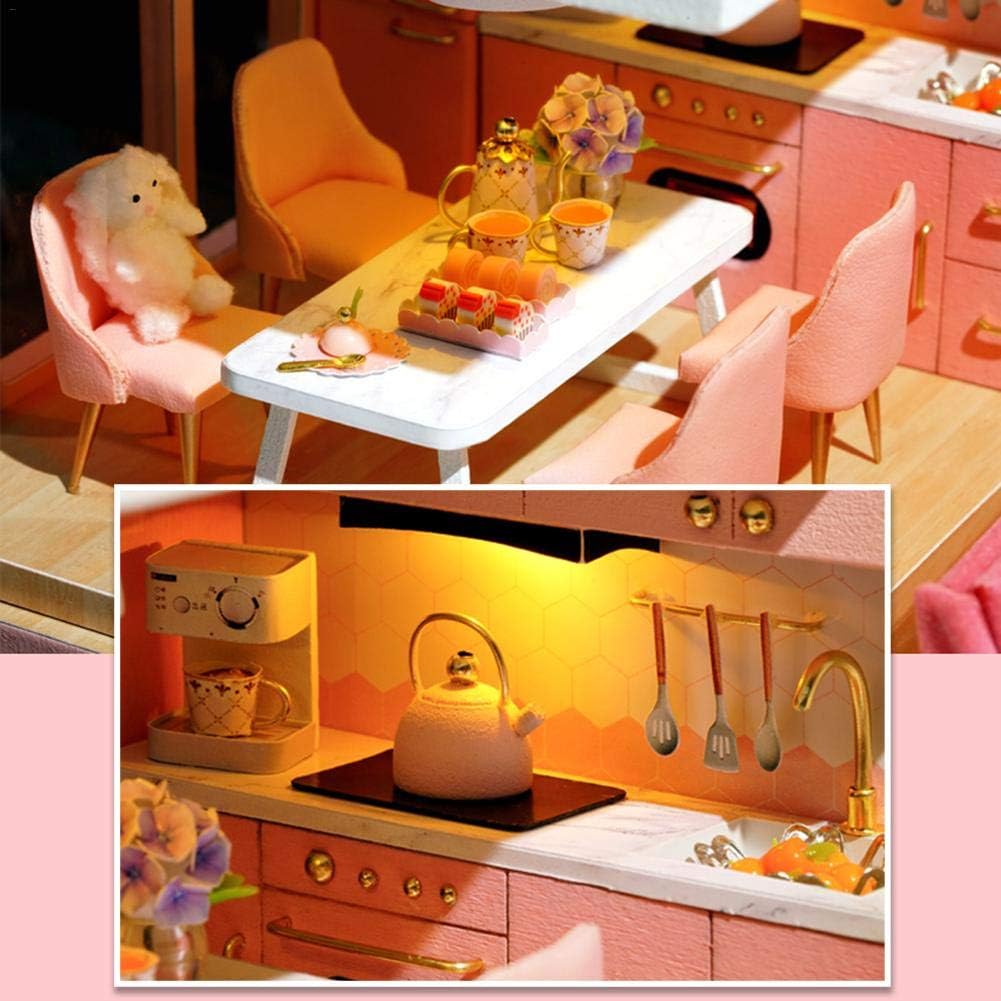 DIY Loft Dollhouse Kit - Pink Princess Apartment