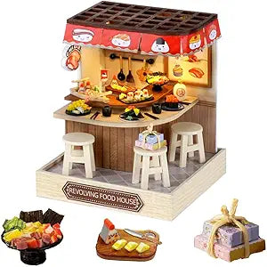 Magic Wooden Doll House Mini Kit DIY Handmade Assembly Model Building Room Bedroom Decoration