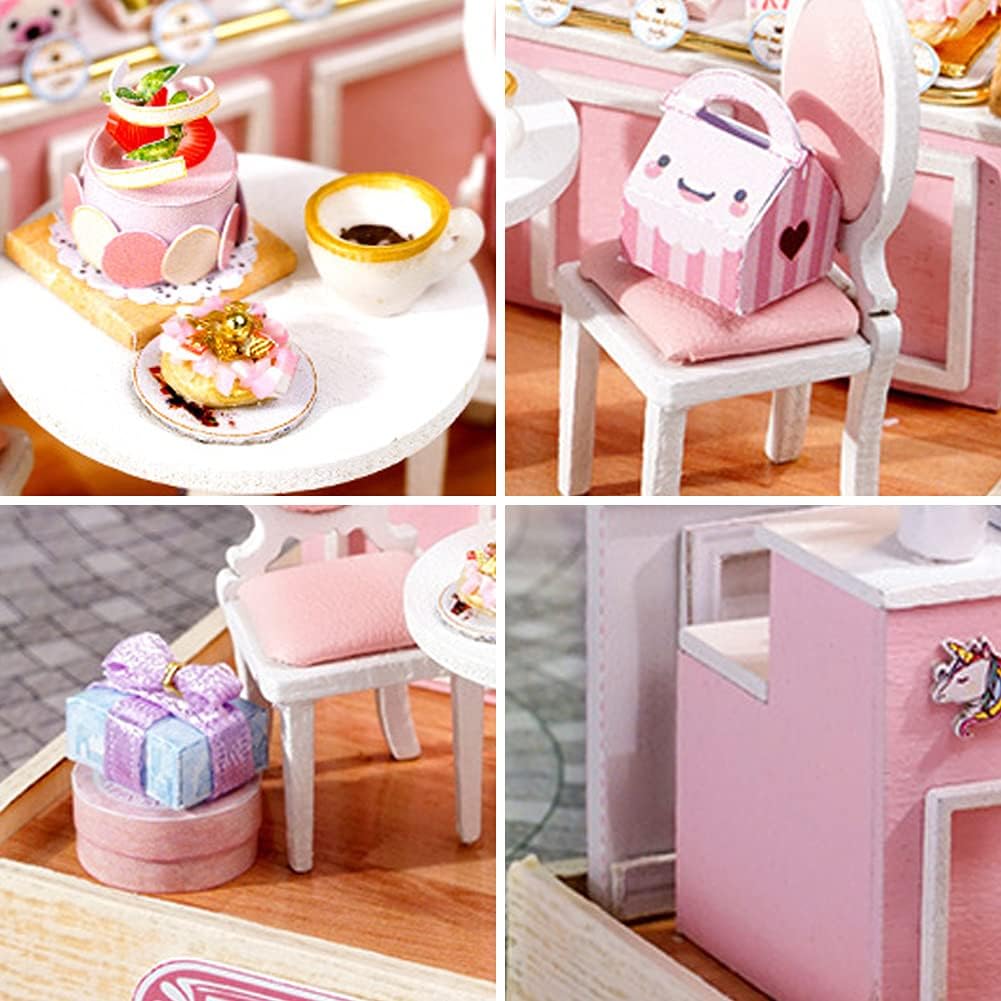 Miniature Dollhouse with Furniture for Romantic Valentine's Day Gift (Sweet Talk)