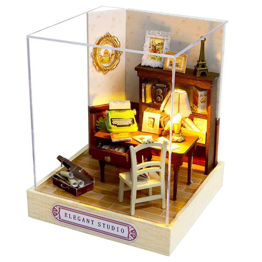 Popular Style Doll House Puzzle Kit Handmade Craft  – Wooden Model Building Toy & Gift