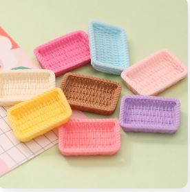 Mini food Knit Basket- Miniature Kitchen Accessories