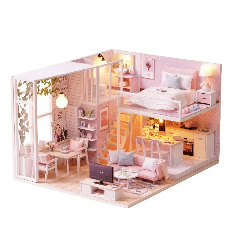 Dollhouse Miniature with Furniture