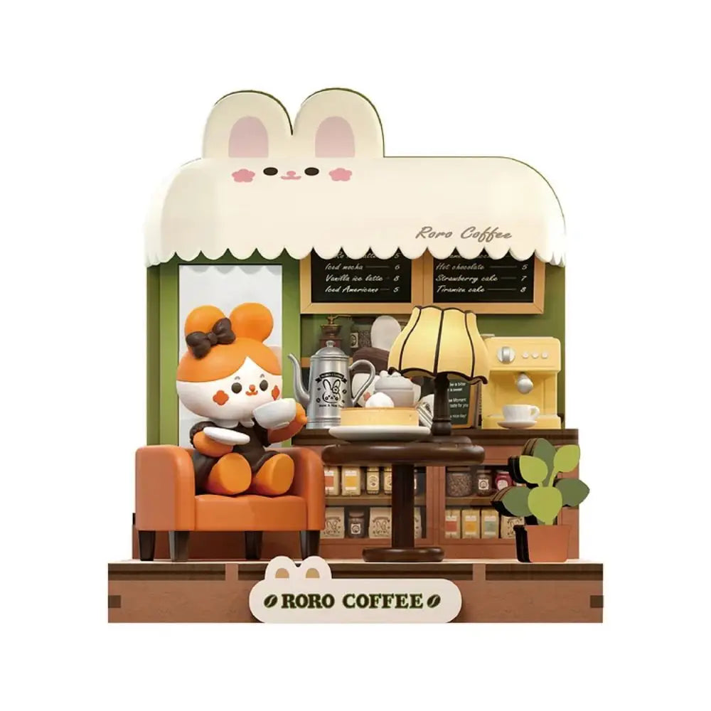 1:20 Miniature Wooden Bakery Kit - Roro’s Charming Bakery with Realistic Details and Miniature Food