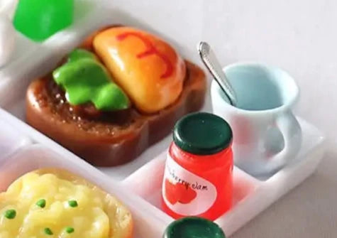 Realistic Miniature Breakfast Food Set – Dollhouse Kitchen & Play Decoration