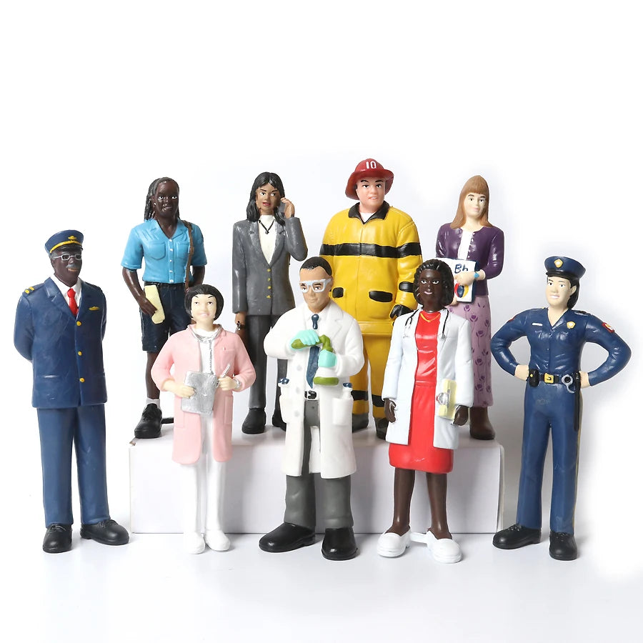 Marvel Education Pretend Professionals Career Doll Figures, Toy Figures for Kids