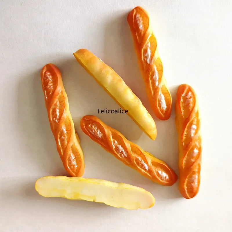 Realistic Miniature French Baguette – Perfect for Dollhouses & Décor