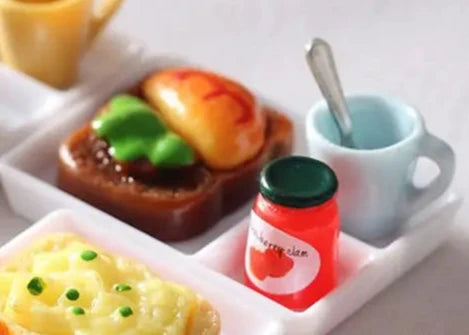 Realistic Miniature Breakfast Food Set – Dollhouse Kitchen & Play Decoration