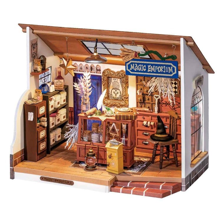 Magic Emporium Miniature Dollhouse Kit – Enchanting 3D Puzzle for Teens and Adults